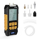 AUTOOL Digital Manometer, PT520 Präzisions Differenzdruckmessgerät, -1000 bis 2000mbar, MESSBEREICHSENDWERT ±0,3%, Luftdruckmesser mit Taschenlampe/LCD-Display/10 optionalen Einheiten