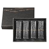 Youda Essstäbchen Ablagen Essstäbchenhalter Set mit 4 Keramik Essstäbchen Ständer Rack Löffel Gabel Messerhalter Set (Schwarz 4PCS)