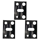 Laikoutd Herdabdeckplatten für Brenner, antihaftbeschichtet, waschbar, leicht zu schneiden und anzupassen, 3 Stück