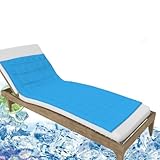 FFTT Pro Gel-Kühlmatte für Erwachsene, Menschen, Kühlmatte für Nachtschweiß und Erhöhung der Schlafqualität, Einzelbett-Bettlaken, Topper, Matte, Kissen, 100 % sichere und saubere Strandmatte (170 x