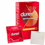 usy Bundle für Durex Kondome Gefühlsecht Extra Groß 8 Stück + usy Block