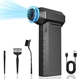 Apkezel Elektrische Staubgebläse Druckluftspray, 150000 U/min Höhe Geschwindigkeit Jet Dry Dust Blower, Mini Compressed Air Duster PC Reinigungsset Mit 6000mah Akku für Laptop,Tastatur,Auto