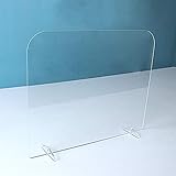 MHGLOVES Spuckschutz, Niesschutz Hustenschutz Gegen Tröpfcheninfektionen, Hustenschutz Niesschutz Thekenaufsatz Tischaufsatz Tresenaufsatz Antibakteriell Glasklar Spritzschutz,30x40cm