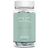 CNC DETOX – 100 Mrd. KBE Probiotika aus 9 Stämmen + Aloe Vera + Aktivkohle + Fenchelextrakt – 60 Weichkapseln – Unterstützung für Verdauung, Balance & Wohlbefinden