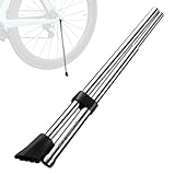 ROCKBROS Fahrradständer 26–27,5 Zoll, Klappbarer Edelstahl Fahrrad Seitenständer mit Rutschfestem Fuß, Rostfreier Stützfuß für MTB, Rennrad, Citybike