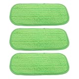 ELAYARD 3 Stück Pack Saugfähige Mikrofaser Wischmopp Pads Kompatibel mit Swiffer Wiederverwendbare Ersatzpads für Hartholz Fliesen und Laminat Waschbare Bodenreinigungspolster