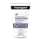 Neutrogena Konzentrierte parfümierte Handcreme (50 ml), beruhigende Handcreme für sehr trockene Hände, spendet intensive Feuchtigkeit mit Glycerin für eine sofortige & langanhaltende Wirkung