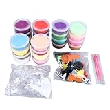 Dekaim 24 Farben Super Light Clay Kit Ultra Soft Safe Fun Modelliermasse Kit Mit 3 Modellierwerkzeugen