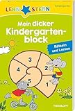LERNSTERN. Mein dicker Kindergartenblock / 96 Seiten Rätselspaß / Suchbilder, Ausmalbilder, Labyrinthe und viele weitere Rätsel / Für Kinder ab 4 Jahren: Rätseln und Lernen