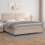 UTSRABFA Futon-Betten Schlafzimmer-Betten Hochbett Bettgestell Boxspringbett Matratze Cappuccino-Braun 200x200cm Kunstleder Geeignet für Schlafzimmer, Außenbereich, Wohnung, Arbeitszimmer