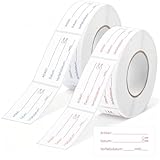 1000 Stück Gefrieretiketten zum Beschriften, 25 x 50 mm Klebe Etiketten Beschreibbar Wasserfeste Küchenetiketten Entfernbare Etiketten für Gläser Marmeladengläser Gefrierschrank