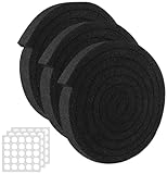 Storystore 3 Stück Dichtungsband, 25mm(B) x 25mm (D) x 2m(L) Schaumstoff Klebeband Mit Klebepunkte Doppelseitig, Moosgummi Selbstklebend für Fenster Türdichtungen Siegel, 6M Gesamt