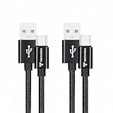 TROTHTECH USB A auf USB C Ladekabel (2, Schwarz, 3M)