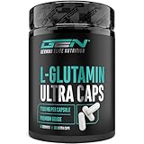 L-Glutamin Ultra Caps - 365 Kapseln mit 1100 mg - Reines & ultrafeines L-Glutamin in Premiumqualität - Extra hochdosiert