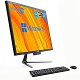 SIMPLETEK - All-in-One i3 24' 8GB 2TB Full HD Windows 11 Pro mit kabelloser Maus und Tastatur | Wifi + Bluetooth | Integrierte Webcam