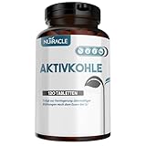 Nutracle Aktive Kohle 500 mg 120 Tabletten - Blähungen und Blähbauch - Natürliche Inhaltsstoffe & Vegetarisch