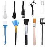 LIQWEI 10 Stück Reinigungsbürsten Set, Nylon Antistatische Bürste Antistatik Tastatur Reiniger Bürste Tragbare Tastaturbürste Für Reinigung PC Tastatur Leitfähigen Boden Motherboards