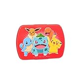 My sweety pop - Brotdose – Lunchbox – für Kinder – Krippe – Kindergarten – Schule – Urlaub – Mahlzeit – 16 cm – Geschenkidee – Pokemon – Rot/Gelb – Jungen