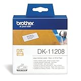 Brother DK-11208 Adress-Etiketten, Weiß, 38 x 90 mm