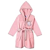 Rosa Kinder Bademantel 100% Baumwolle - Größe: 2-4 Jahre - OEKO-TEX®