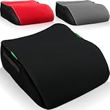 Kindersitzerhöhung Sitzerhöhung ergonomisch Kinder 135-150 cm Auto Sitz ECE R129 Bezug waschbar (Schwarz)