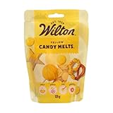 Wilton Candy Melts Gelb: Schmelzende Glasur mit Süßem, Cremigem Geschmack zum Gießen, Dippen und Dekorieren - für Cake Pops, Keksen, Pralinen und Kuchen - 125 g