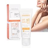 Max Spf 90 + Sonnencreme,Sunscreen Cream Moisturizing Whitening Sunblock,Sonnencreme Sonnen Uv Strahlenschutz Lotion Für Die Hautpflege Von Gesicht Und Körper,40G (1)