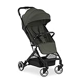 hauck Reise Buggy Travel N Care für Kinder ab Geburt bis 22 kg mit Liegefunktion, Ultraleicht - 6,9 kg, Einhändig Klein Zusammenklappbar, UPF 50+, EVA Räder, Korb bis 3 kg (Dark Olive)
