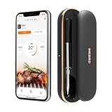 Inkbird Fleischthermometer Kabelloses, Grillthermometer Bluetooth mit 91m/300Fuß App-Steuerung IP67 Wasserdicht Bratenthermometer Meat Thermometer für Backofen Grill BBQ Smoker Küche Rotisserie