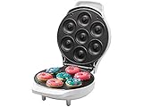 Rosenstein & Söhne Mini Donut Maschine: Mini-Donut-Maker, antihaftbeschichtet, 1.000 Watt (Donut Maschine für Zuhause, Donut-Waffeleisen, Haushalt)