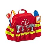 Theo Klein 4314 Rettungsrucksack | Mit Stethoskop, Spritze und vielem mehr | Elektronischer Blutdruckmesser mit Sound | Maße: 28 cm x 25 cm x 8,5 cm | Spielzeug für Kinder ab 3 Jahren