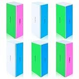 COMNICO 6 Stück Nagelpolierblock, Nagelfeilen Block, 4-stufig Entfernt Kanten und Erzeugt Sofort Einen Hochglanz Professionelle Nagelfeilen Polierer (Farbe, stück, 1, Körnung 80/80)