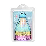 Federbälle, Badminton, LED-Badminton-Federbälle, 3 Stück, helle und bunte LED-Federbälle, weiche Lichtstreuung, nicht schädlich für die Augen, hohe Elastizität und bunte Federbälle für Sport