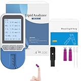Cholesterinüberwachung Satz Mit 25 Teststreifen,Blutfettanalysator Home Test Cholesterin-Test Blutfett-Test,Zur Messung Von Gesamtcholesterin,LDL-Cholesterin,HDL-Cholesterin,Triglyceriden