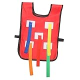 JUMPLAWN 1Satz Interaktives Spielzeugset für Rückwärtslaufspiel mit Weste und Bändern Bildungsspielzeug für Outdoor Aktivitäten Fördert Bewegung und Interaktion zwischen Eltern