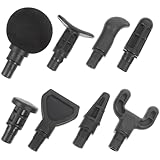 SHINYPASING Fitness Massagekopf 8 Stück Schwarz Austauschbares Zubehör aus Hautfreundlichem Material für Muskelentspannung und Nackenmassage Kompatibel mit Faszienmassagegerät Einfache