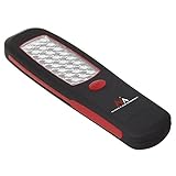 Maclean MCE03 Werkstattlampe Arbeitslampe 24 LED Drehbarer Haken Magnet Schwarz/Ro