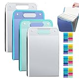Schnellhefter a4 schnellhefter,Fächermappe mit 13 Fächer, durchscheinendem PP-Material zur Aufbewahrung von Prüfungsunterlagen und Datendateien von Schülern für Büro Hause Schule Dokumente