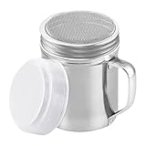 Salzstreuer für Küche Edelstahl - Salzstreuer Flasche mit staubdichtem Deckel | Behälter Spender mit Griff für Kaffee Zucker Mehl Backtisch Bar Camping