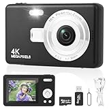 Digitalkamera Fotokamera mit 64GB Karte, 1080P FHD 40MP Kinder Kamera 2.4' LCD, Wiederaufladbare Kamera fotokamera mit 8X Digitalzoom digicam für Kinder, Erwachsene, Mädchen, Jungen (Schwarz)
