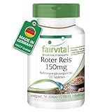 Fairvital | Roter Reis Extrakt 150 mg - 120 vegane Tabletten - fermentiert - 2,95 mg Monacolin K - Qualitätsgeprüft und hochdosiert - Made in Germany