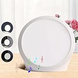 LOGT LED Tageslichtlampe mit 10 Weißes Rauschen Lichttherapielampe 10000 Lux UV-freie Tageslicht 3 Farbtemperaturen 10 Helligkeitsstufen 6 Timer Tageslichtleuchte Dimmbar Sonnenlicht Daylight