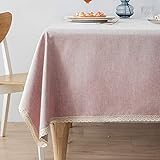 Changtai Tischdecke Abwaschbar Rechteckige Tischtuch Polyester Tafeldecke für Party Geburtstag Hochzeiten Grillen Picknick Küche Gastronomie Dekor, 140x140cm