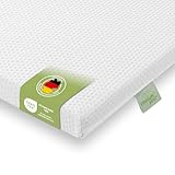 DREAMSTAR Easy Dream Topper | extra Fester Matratzentopper mit Kaltschaumkern | Matratzenauflage mit Härtegrad 4 (H4) 100-120 kg | Öko-Tex Zertifiziert | 5 cm hoch | 90 x 200 cm