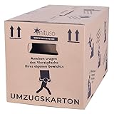 mituso 10x Umzugskartons 600 x 330 x 350 mm bis zu 40 kg | Bücherkartons, Aktenkartons extra stabil & groß | aus Recyclingpapier & mehrfach benutzbar | große Verpackungskarton für den Umzug