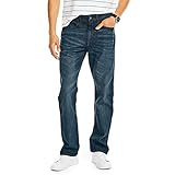 Nautica mens Nautica Vintage Straight Stretch Denim Jeans, North Sea Canal Wash, 30 US