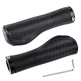 1 Paar Lenkergriffe Fahrrad, Fahrradgriffe 22mm Fahrradgriffe Ergonomisch Rutschfester Fahrradlenker Fahrrad Griffe/Lenkergriffe Schwarz Fahrrad Lenkergriffe für MTB Trekkingrad Cityrad Rennrad