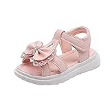 Kinder Mädchen Sandalen 28 Strandsandalen Mit Bowknot Prinzessin Schuhe Sommer Schulschuhe Tanzschuhe Open Toe Elegant Uniformschuhe Festliche Schuhe Flats Prinzessin Party-Schuhe Sommerschuhe