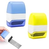 2 Stück Rollstempel Camouflage,Datenschutz Rollstempel,Textschwärzer Sicherheit Stempel,Identitätsschutz Rollstempel,Adressen Schwärzen,Für Privatsphären Vertraulichkeit, Ausblenden Persönlicher Daten