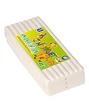 Feuchtmann JUNiORKNET Jumbo-Pack in Weiß | 500g weiche Kinderknete im Vorteilspack | vegane glutenfreie Spielknete | Nicht trocknende Knete | ungiftige Modelliermasse | ab 2 Jahren